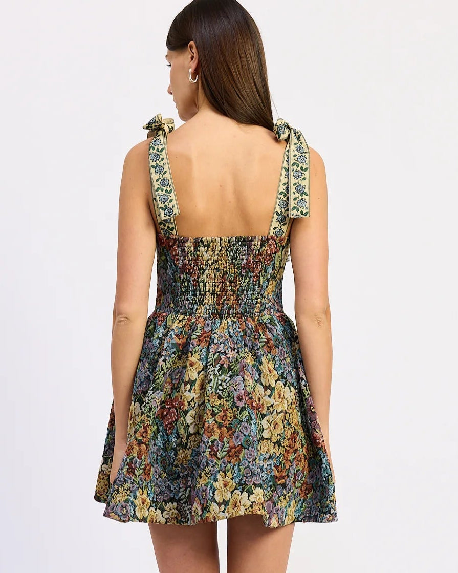 Mischa Tapestry Mini Dress