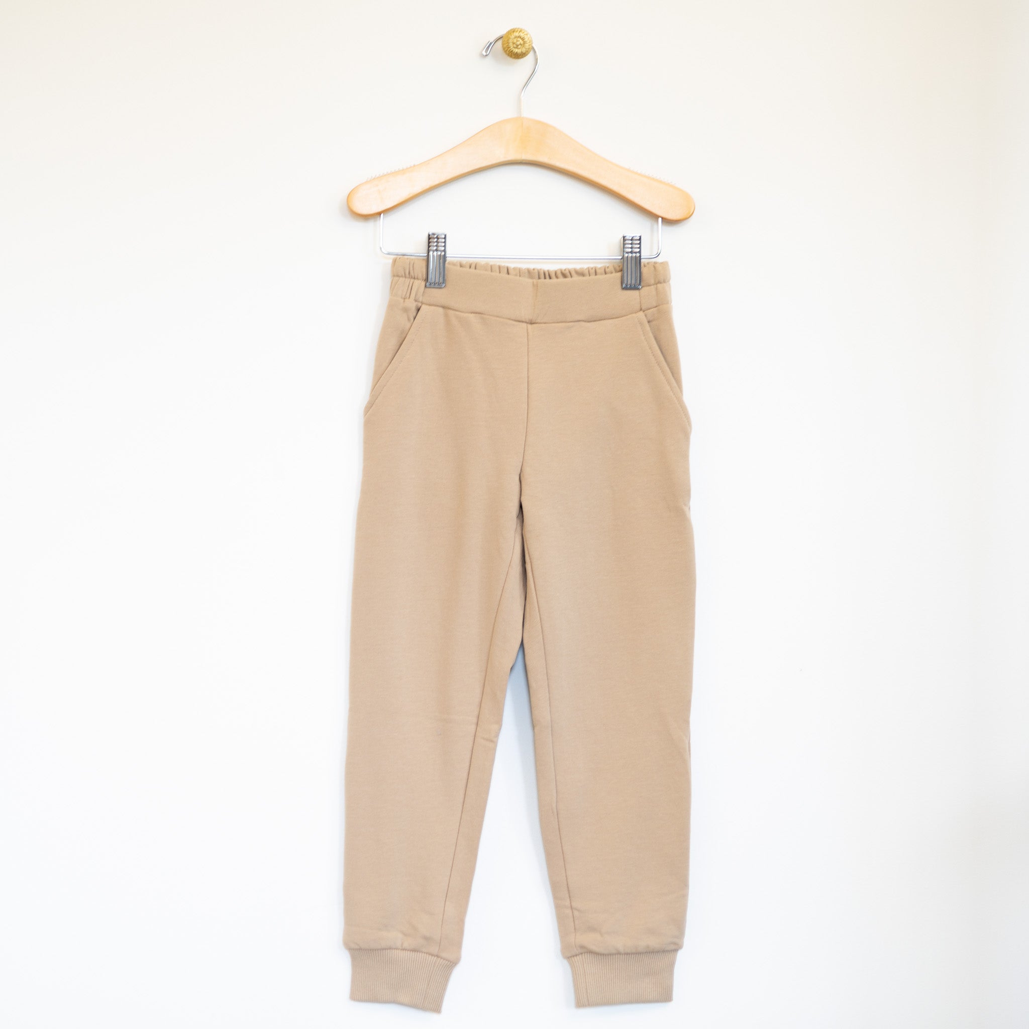 Tan Knit Cuffed Pant