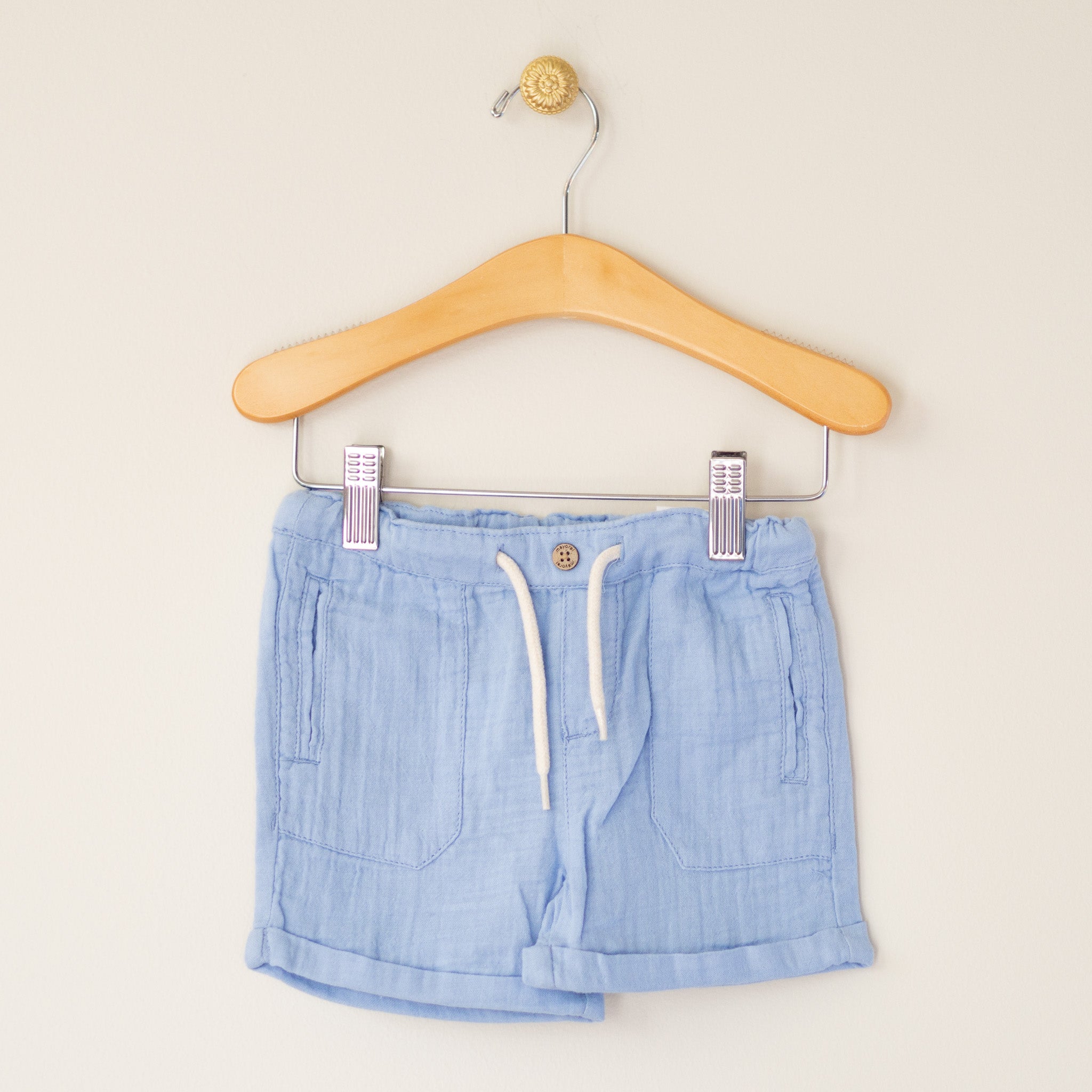 Light Blue Gauze Infant Short