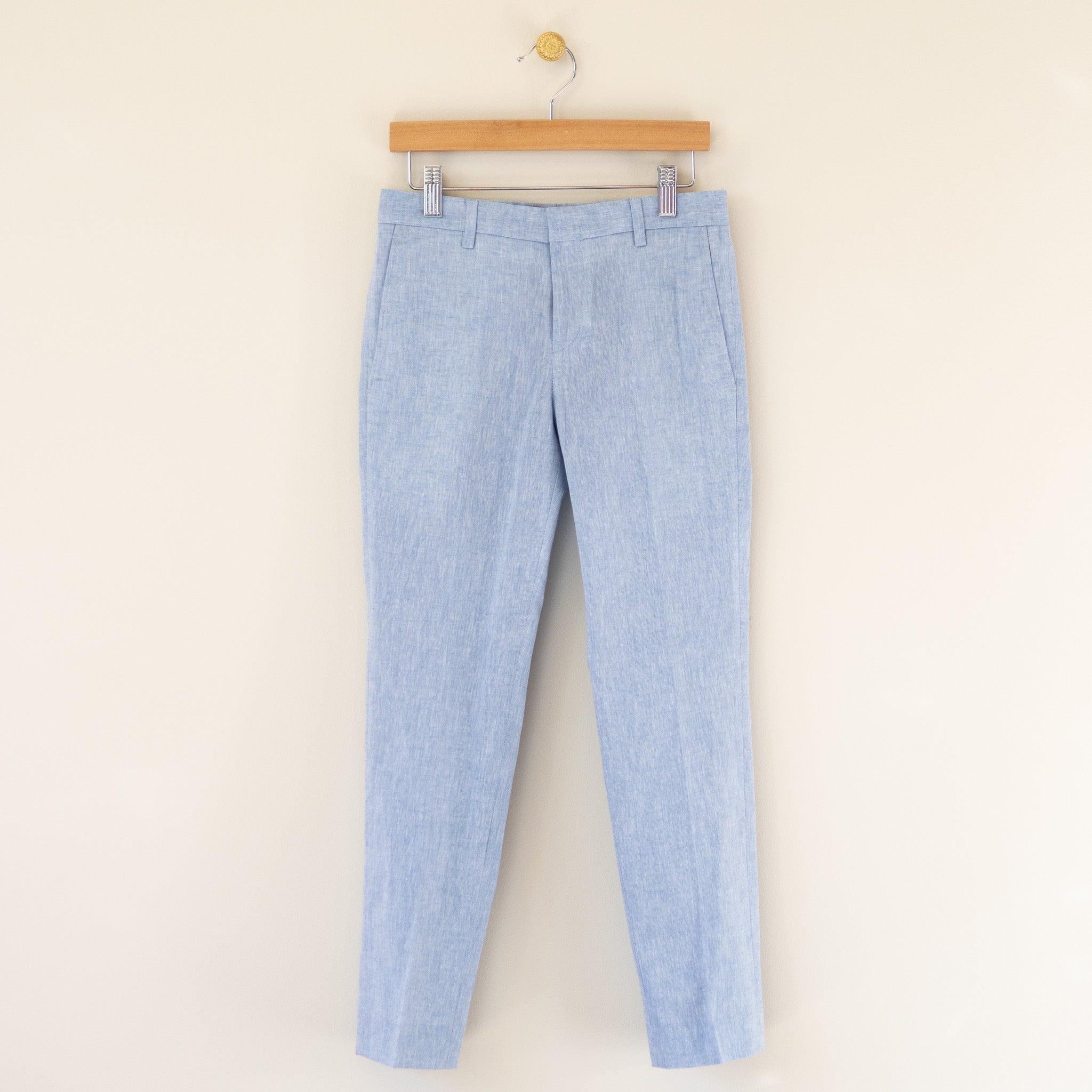 Light Blue Linen Trouser