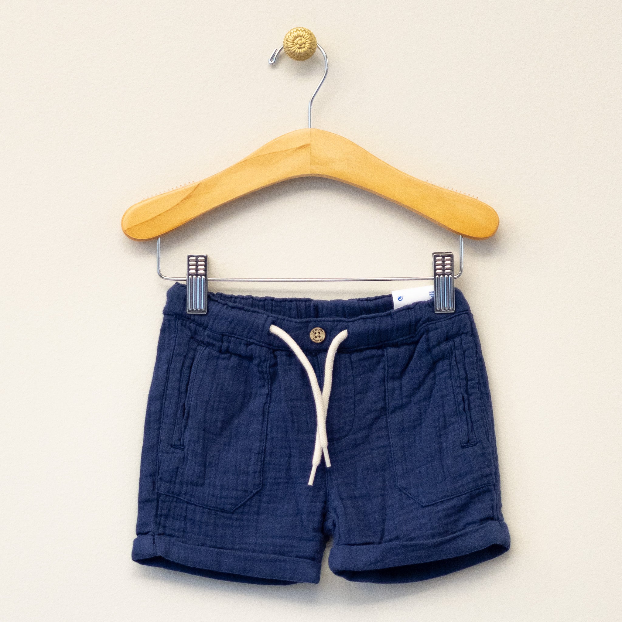 Navy Gauze Infant Short