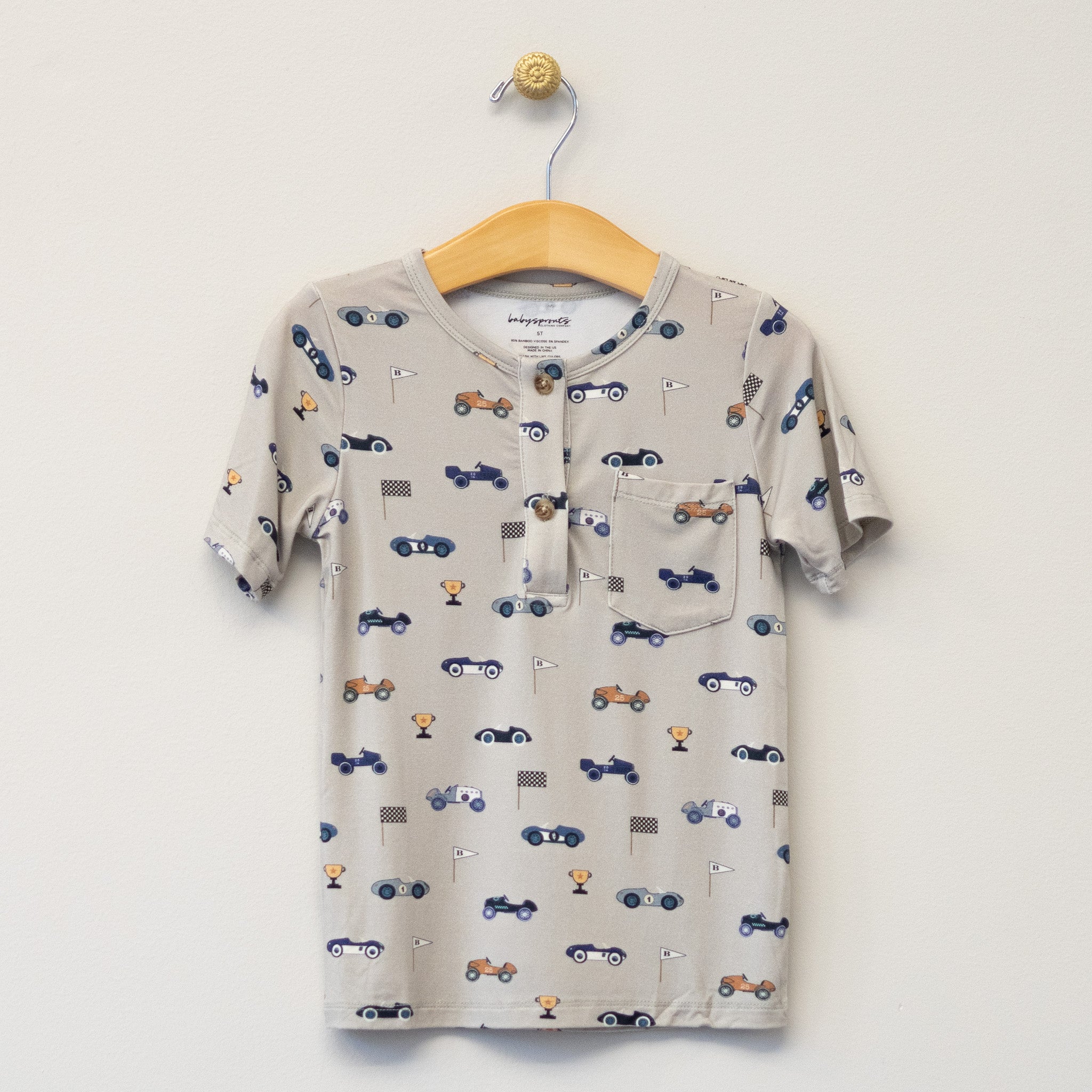 Cars Henley Infant Tee