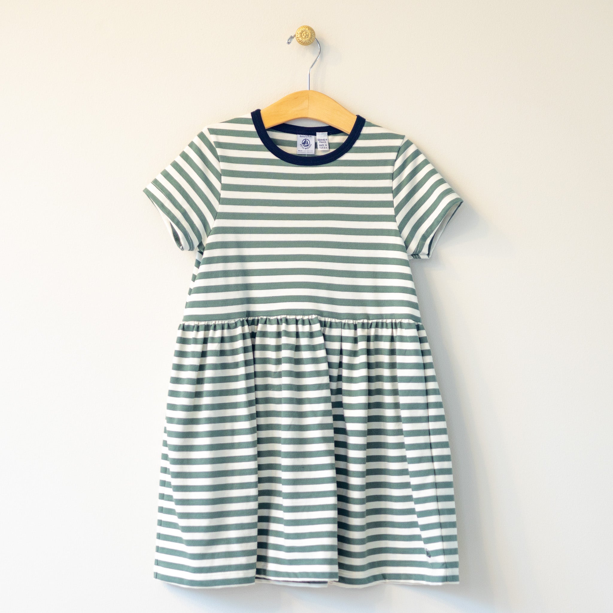 Petit Bateau Dress Forest Stripe