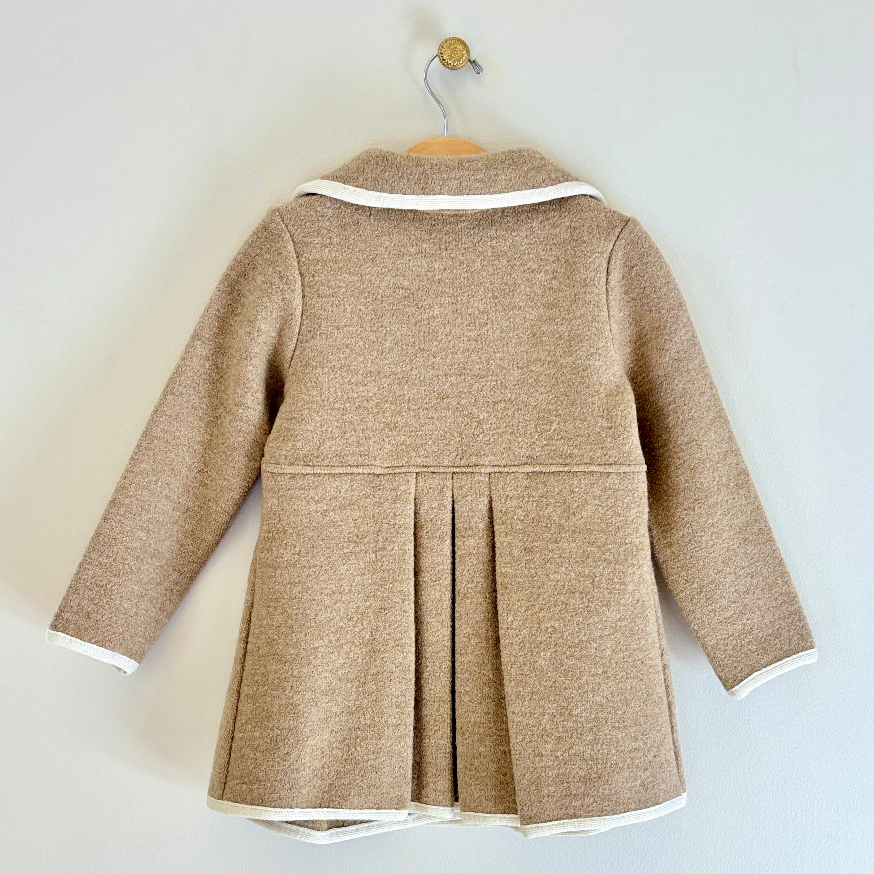 Marae Beige Double Breasted Coat