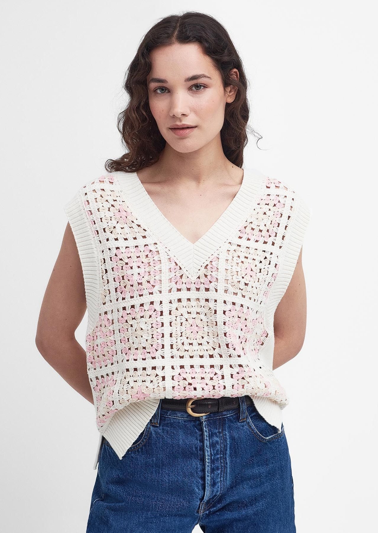 Barbour Falmouth Patch Crochet Vest