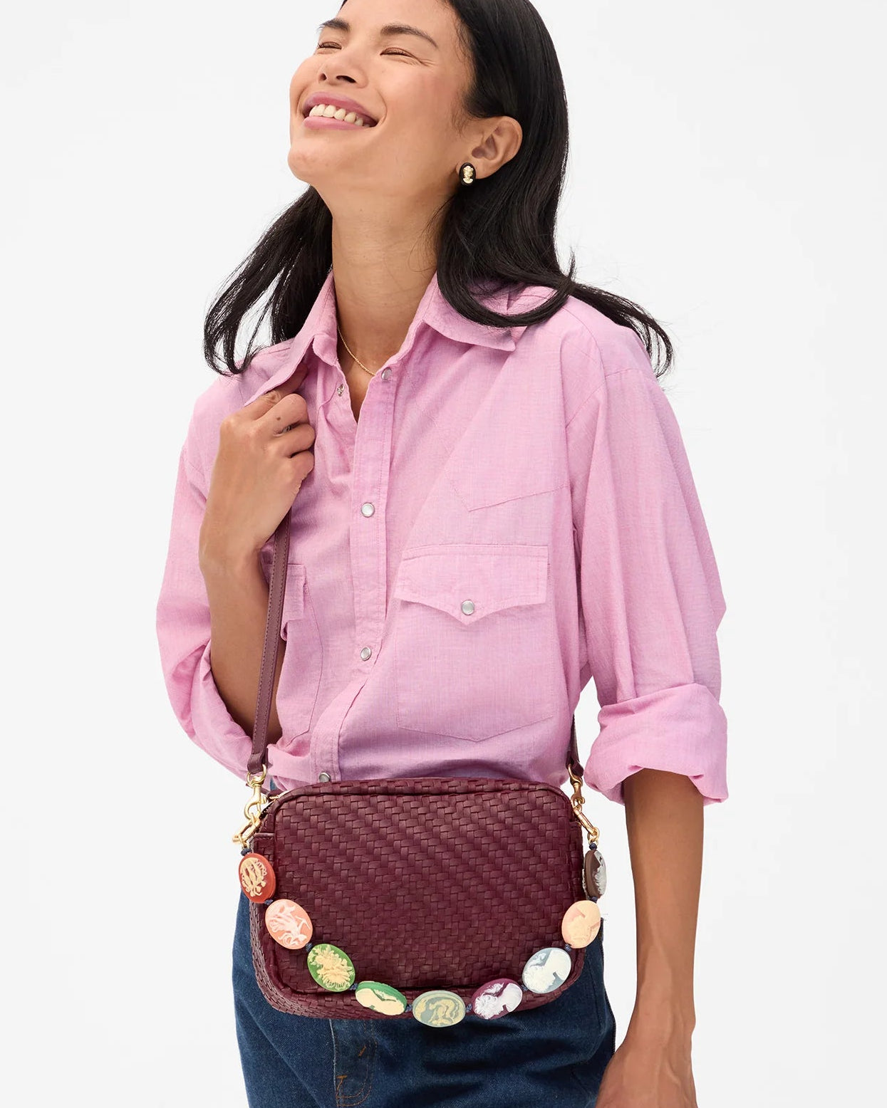 Clare V. Multi Cameo Shortie Strap