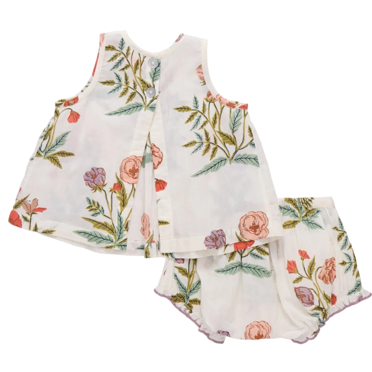 Rosewick Poppy Print Infant Set