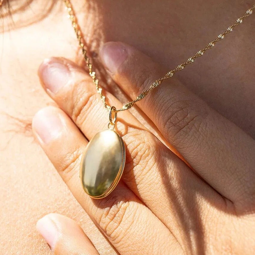 Oval Locket Pendant