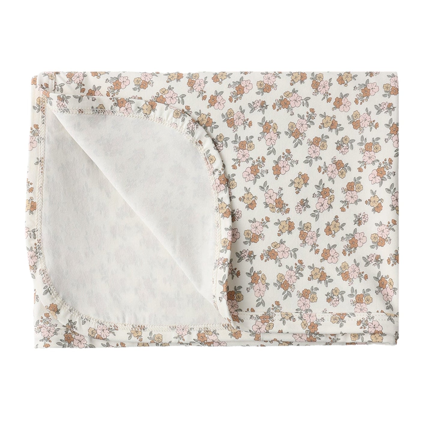 Bamboo Swaddle Rose/Rust Flower quincy Mae