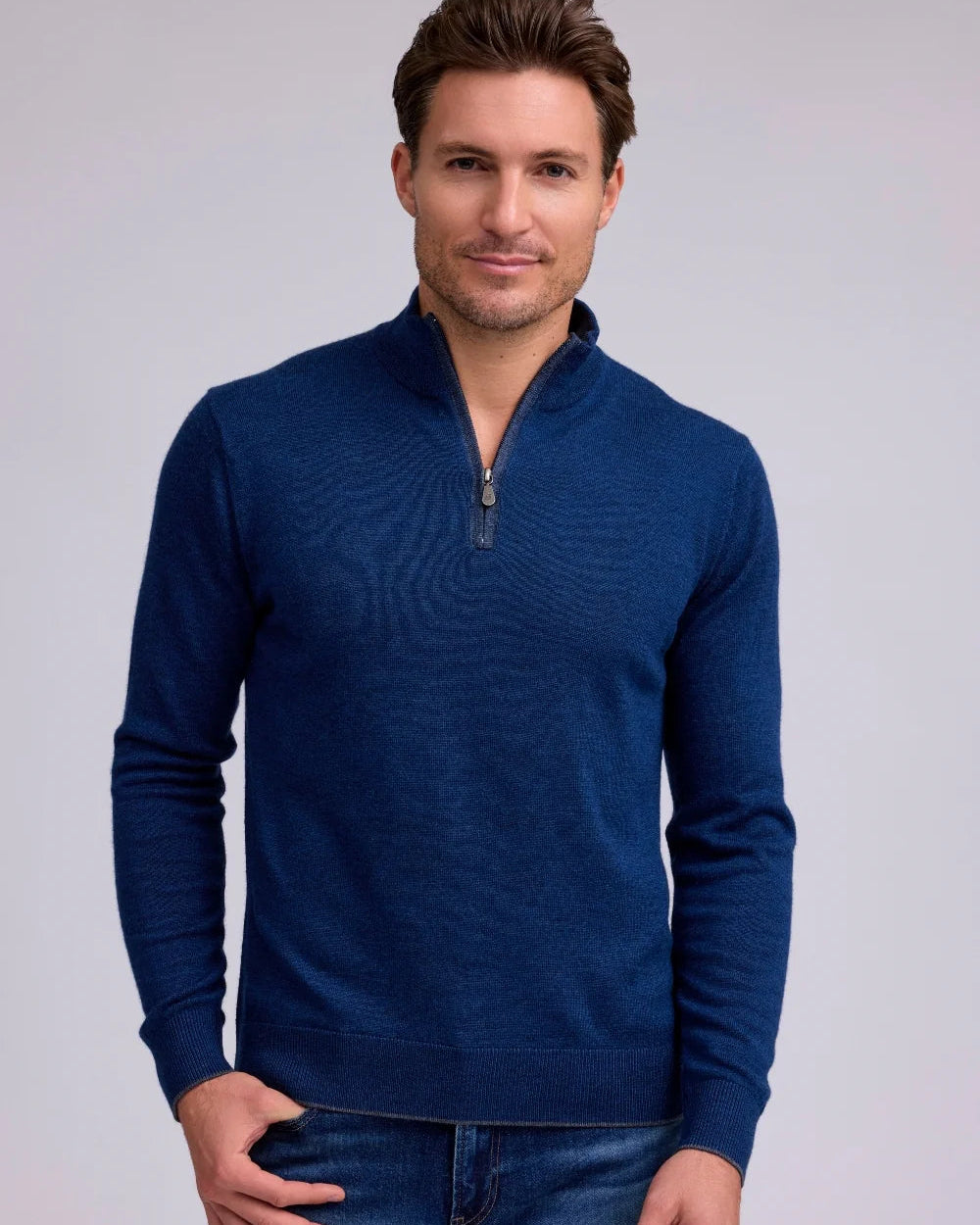 Men's Twilight Merino Half Zip Sweater