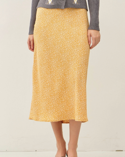 Butterscotch Ditsy Aline Skirt