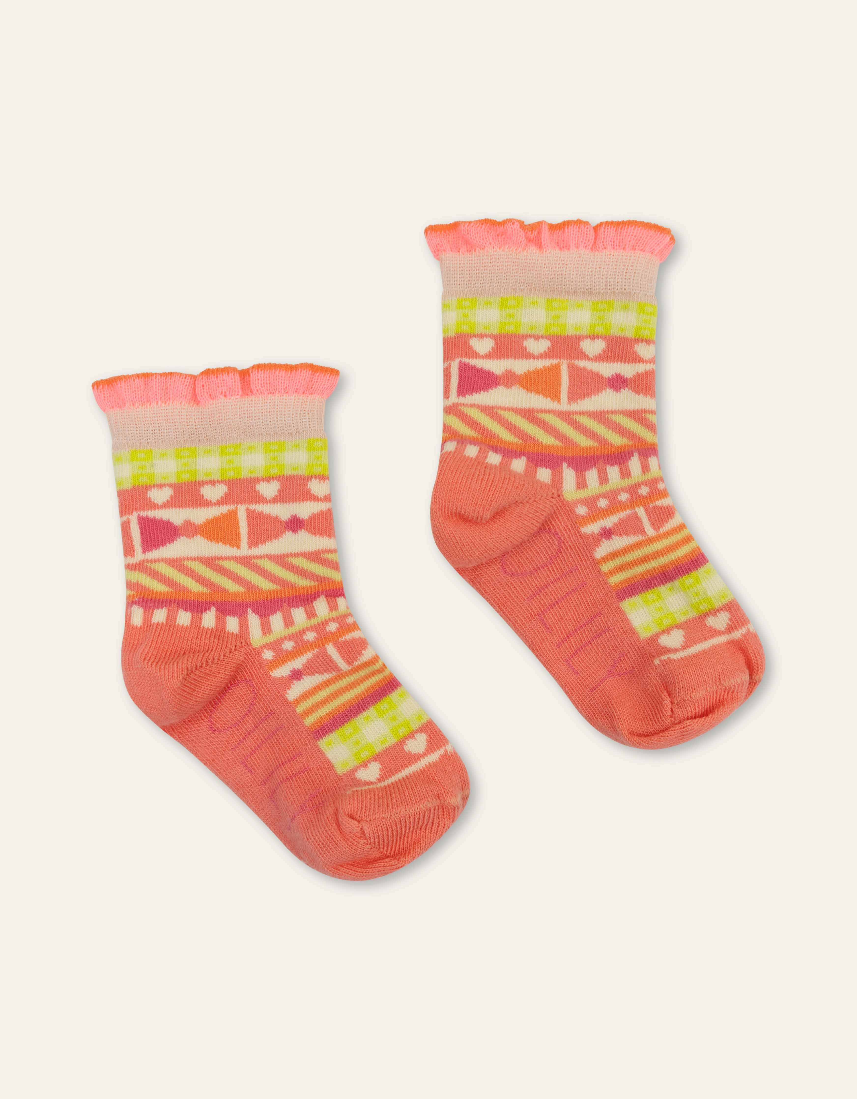 OIlily Girl's Desert Flower Ankle Socks