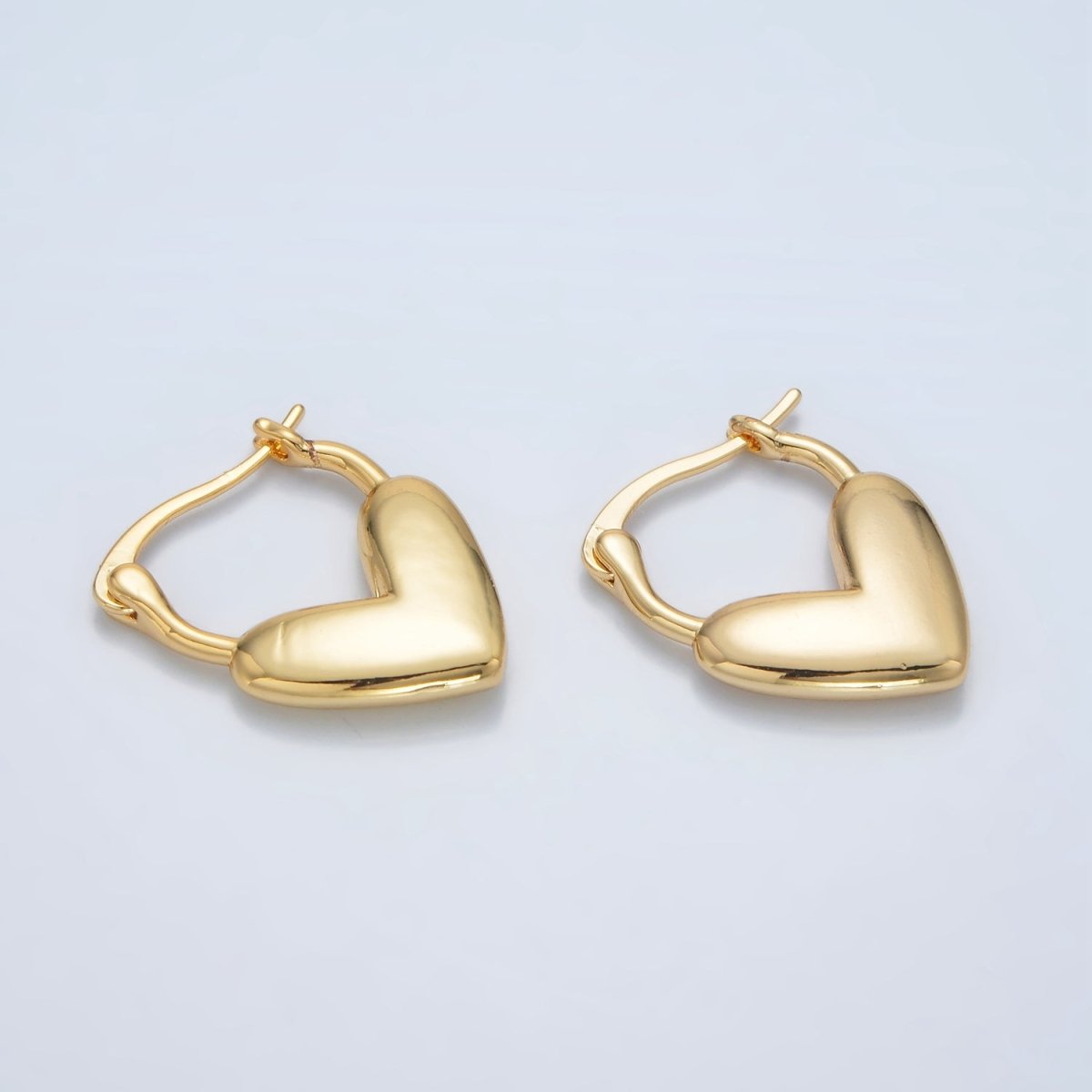 Earing 24K Gold Filled Heart Latch