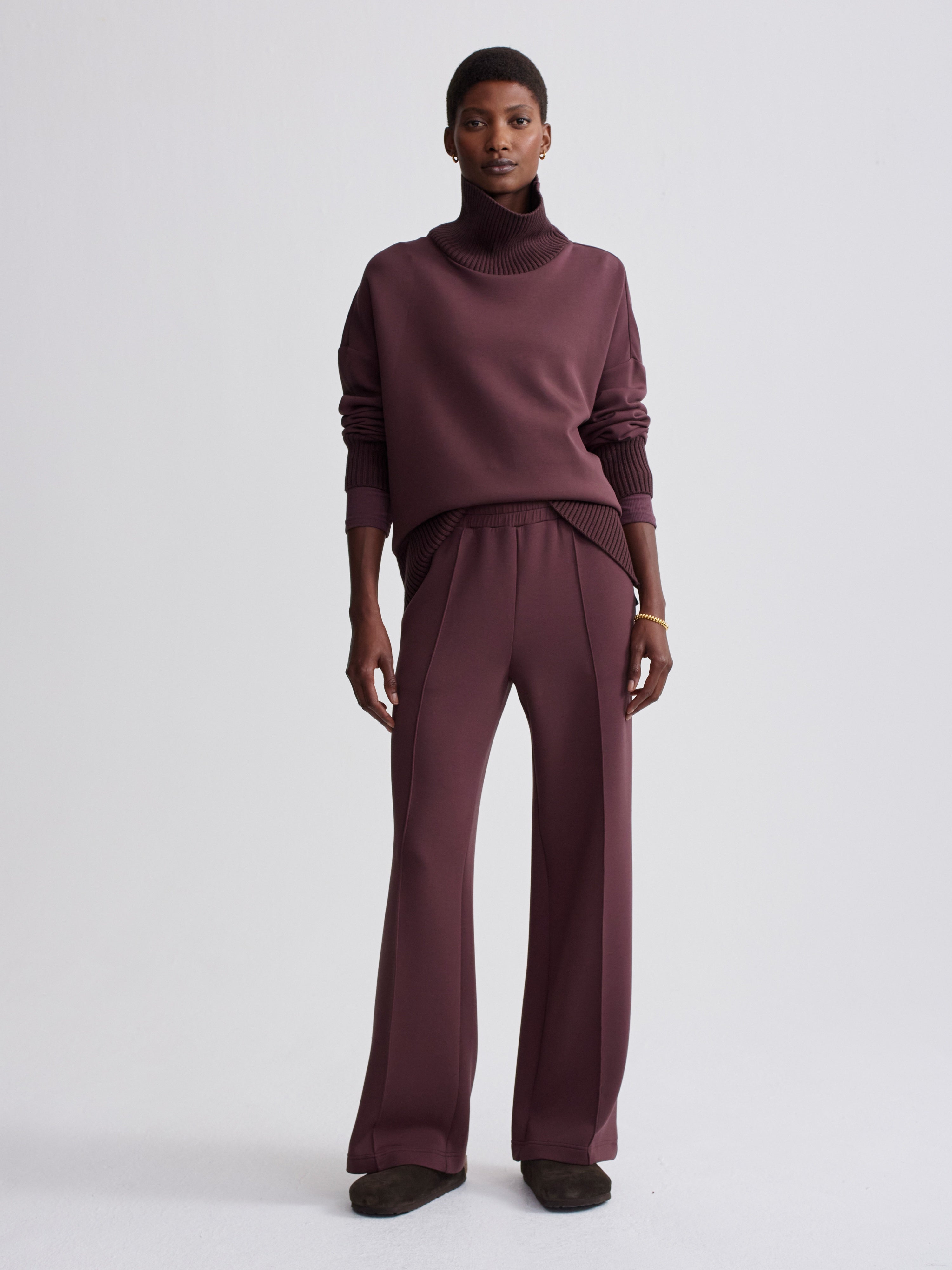 Varley Mahogany Double Soft Wide Pant