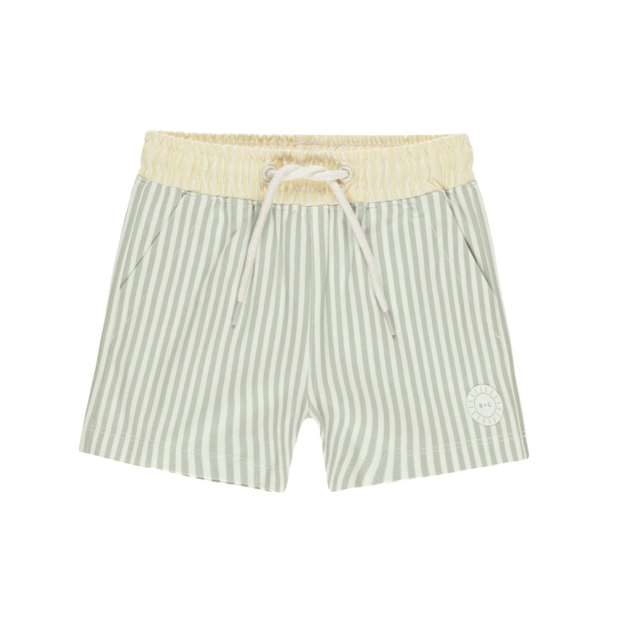 Rylee & Cru Sage Stripe Boardshort