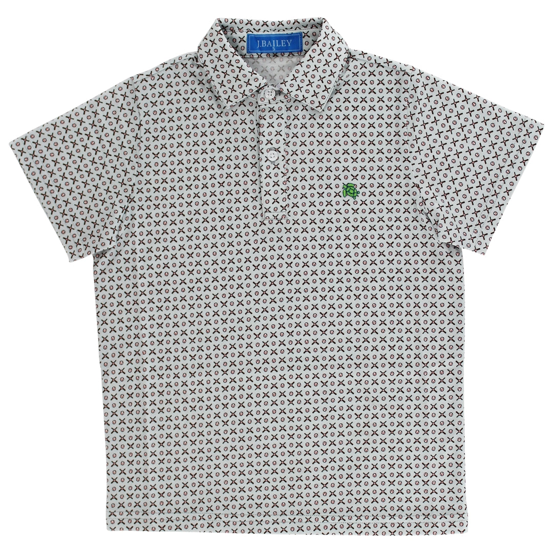 Baseball Grey Prefomance Polo