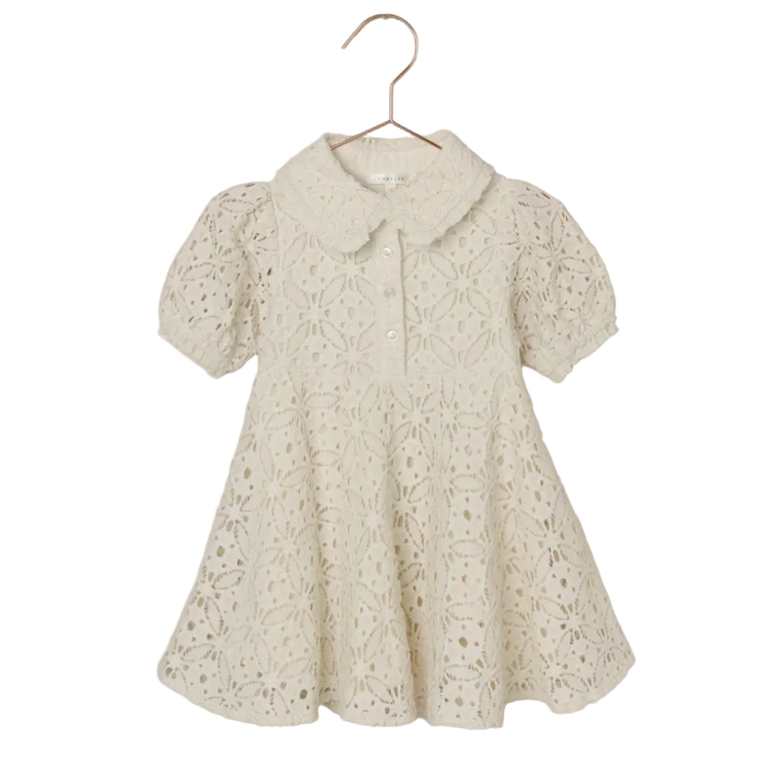 Nora Lee Sara White Eyelet Dress