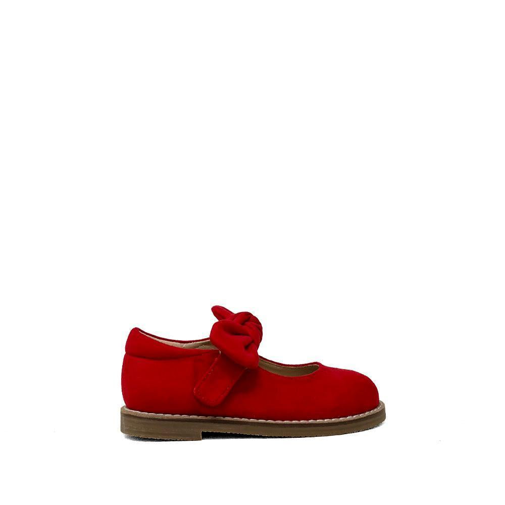 Allegra Red Suede Mary Jane