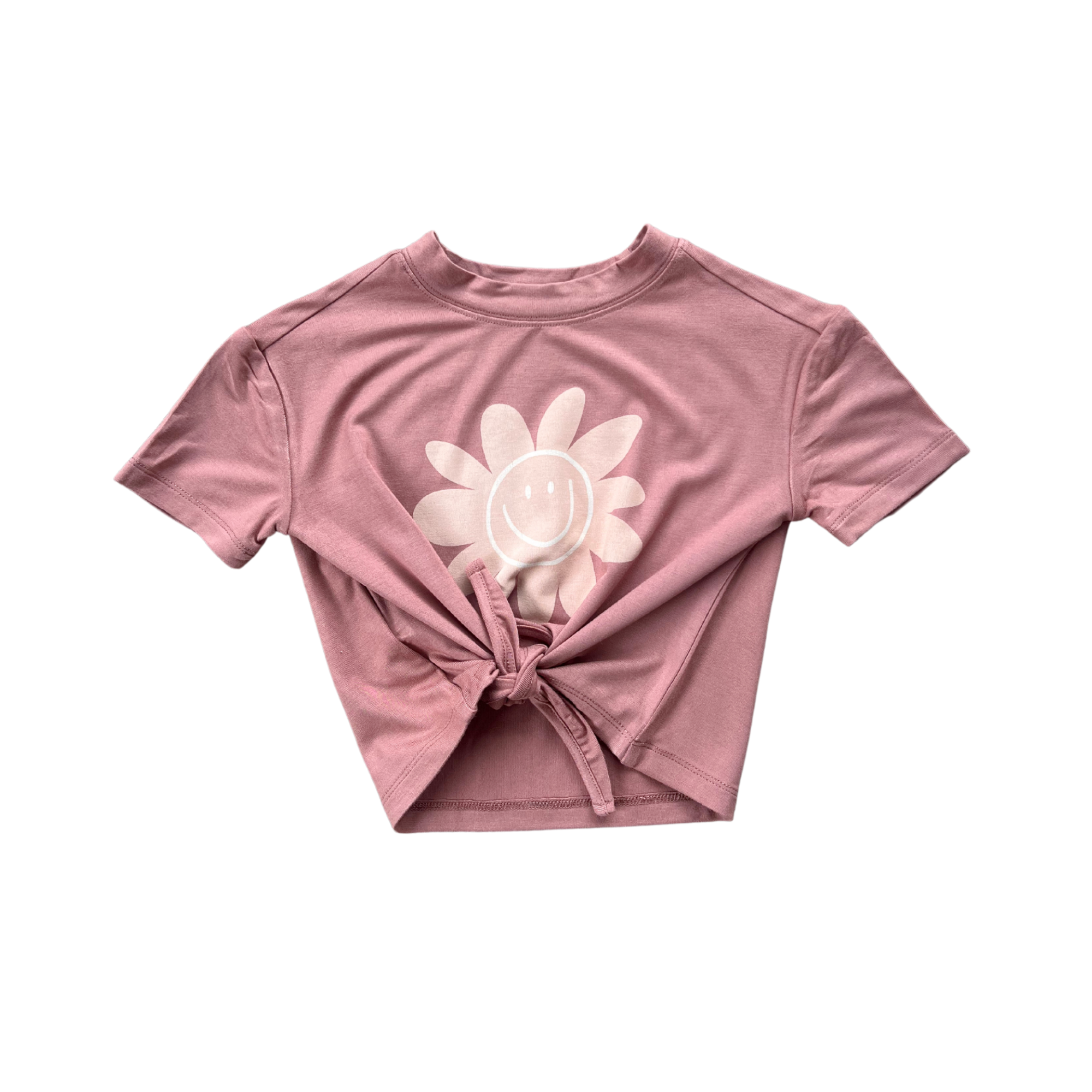 Mauve Tie Flower Tee