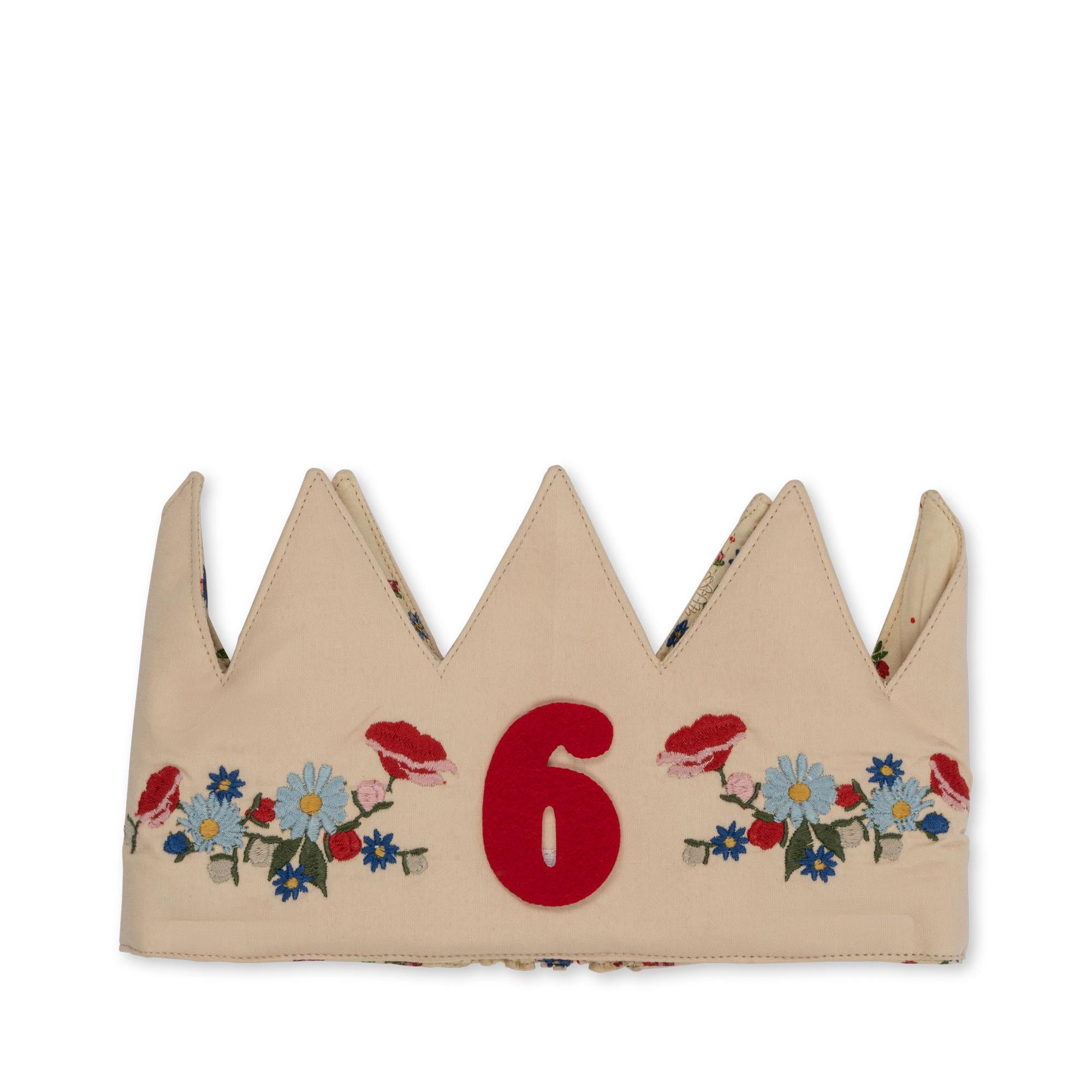 Girls Embroidered Birthday Crown