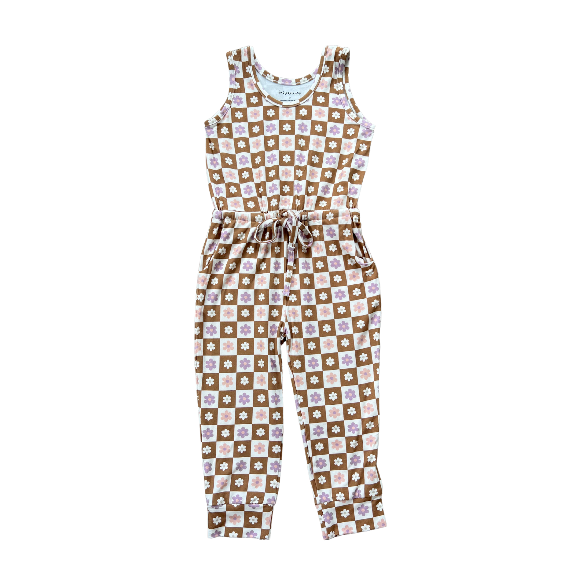 Checker Retro Daisy Jumpsuit