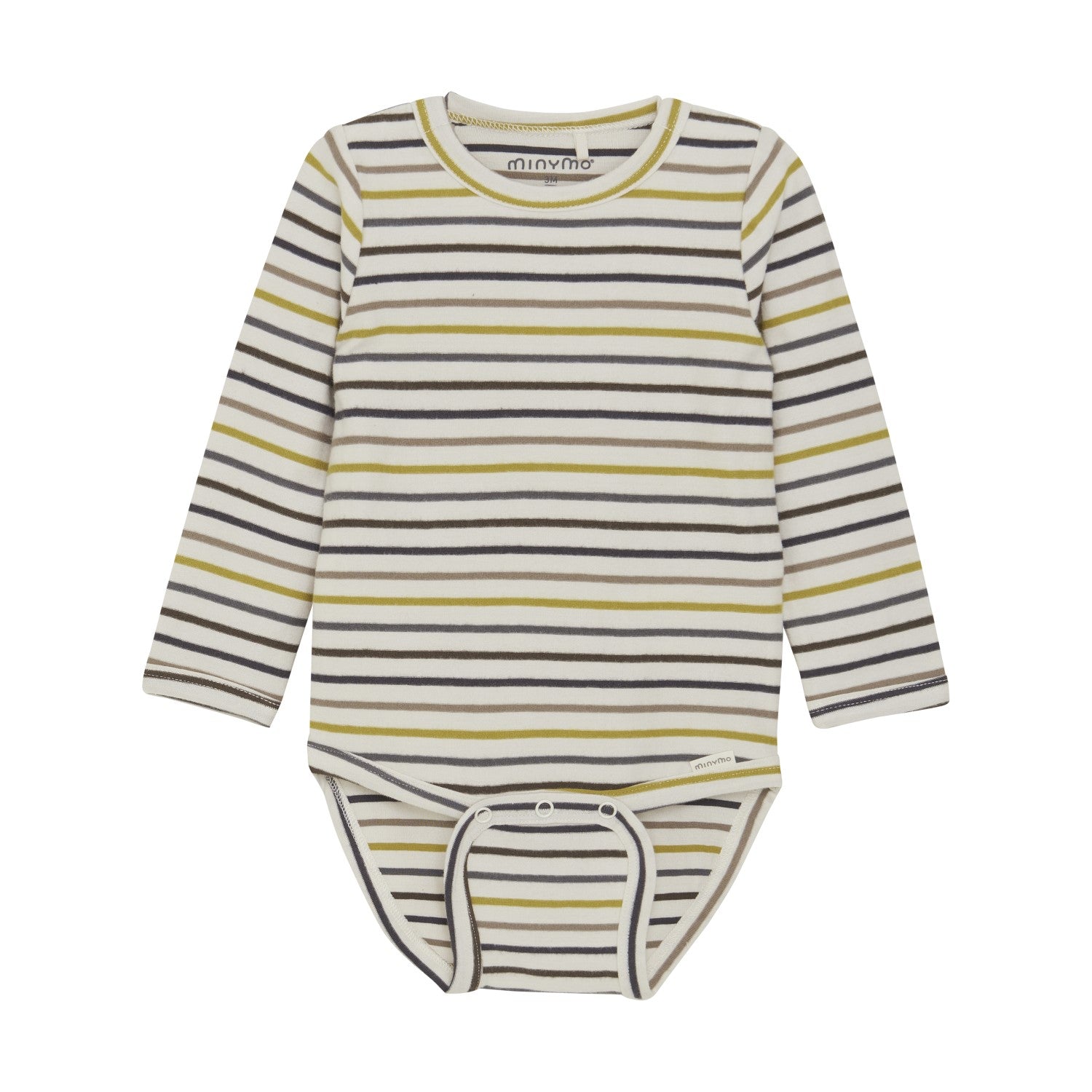 Oat Multi Stripe LS Onesie