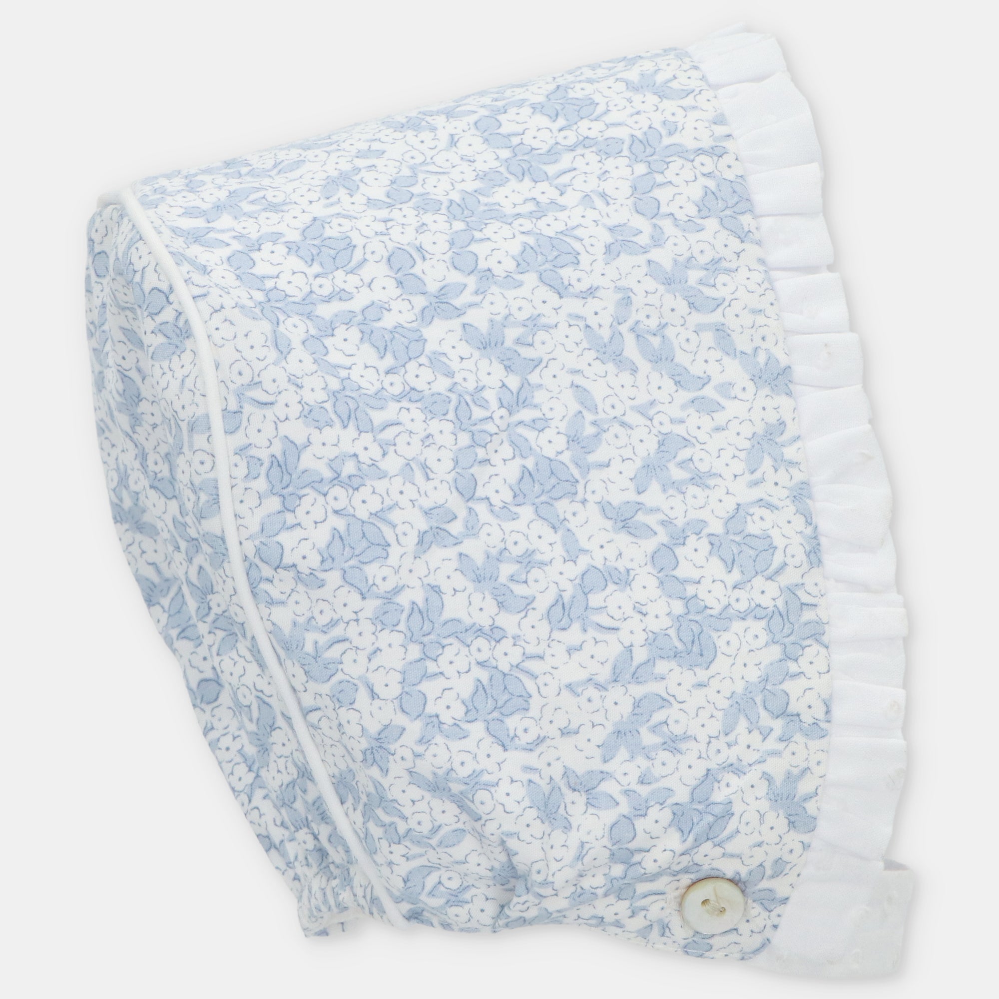 Light Blue Floral Bonnet