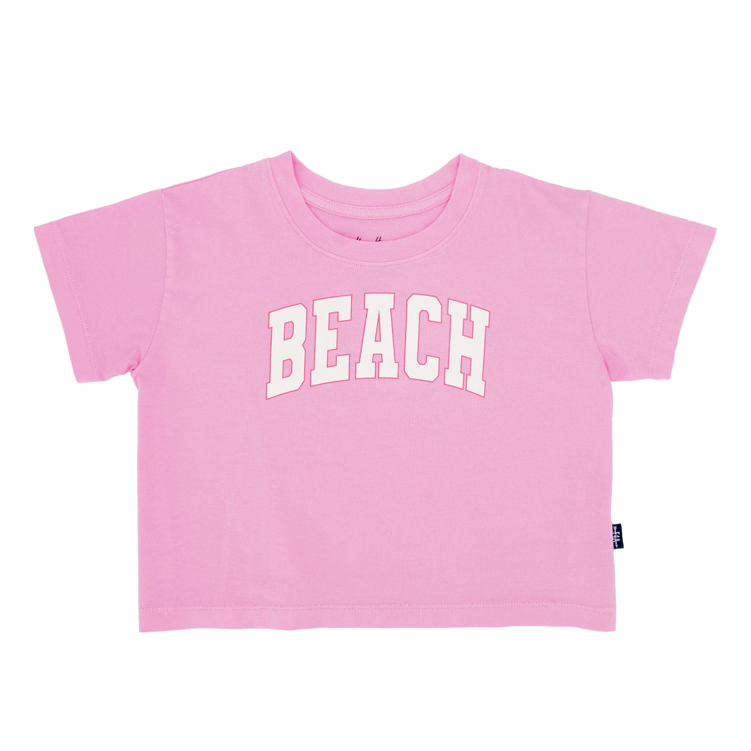 Pink Crop Beach Tee