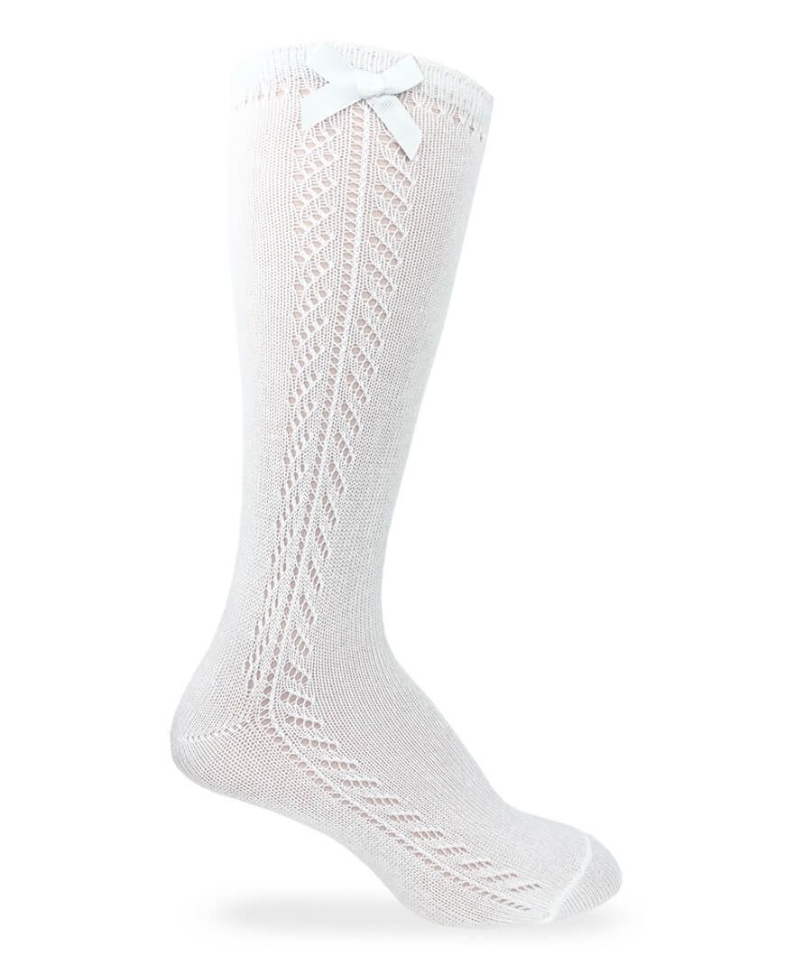 Pointelle Knee High Sock