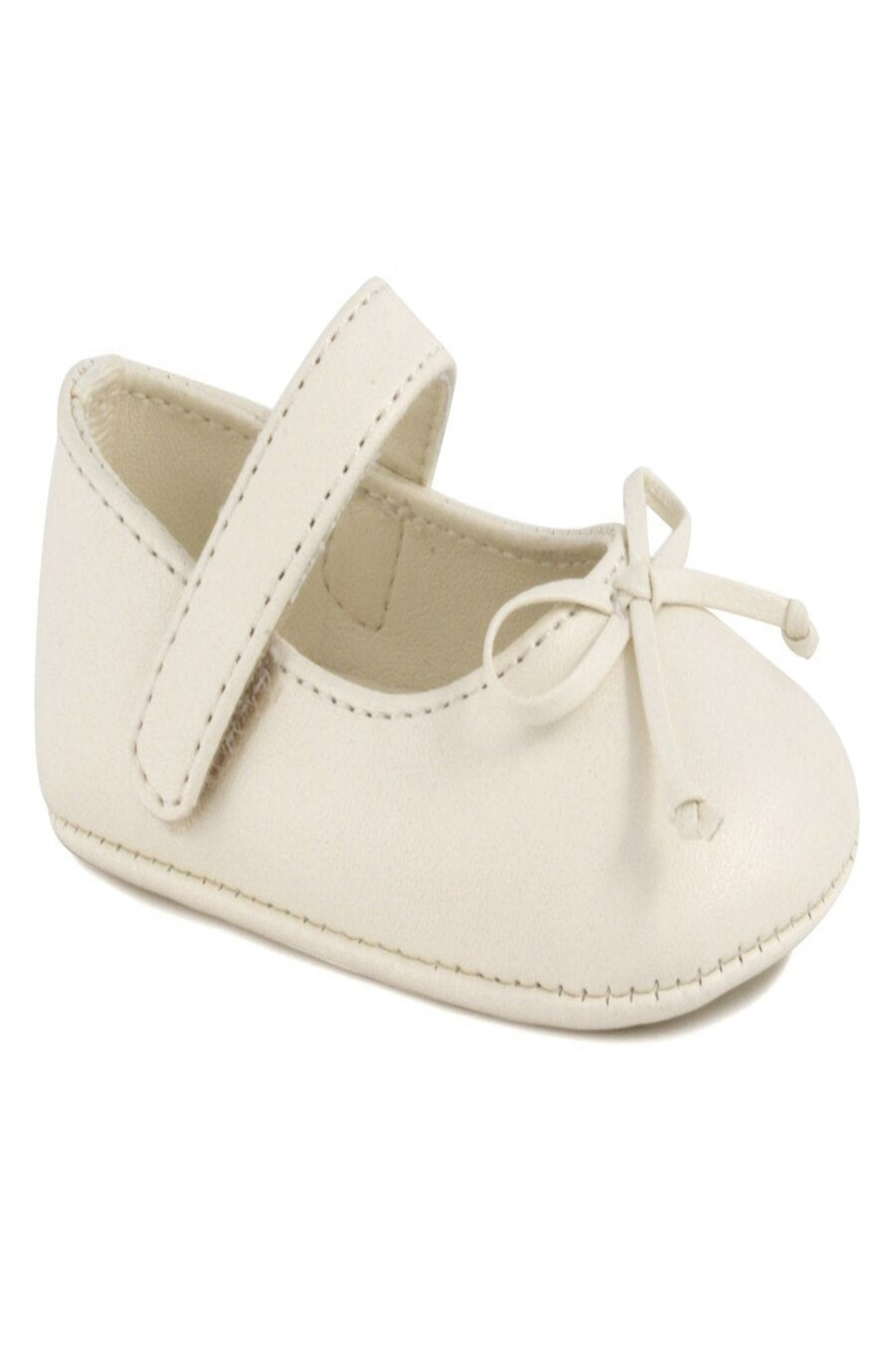 Leather Bow Maryjane Crib shoe