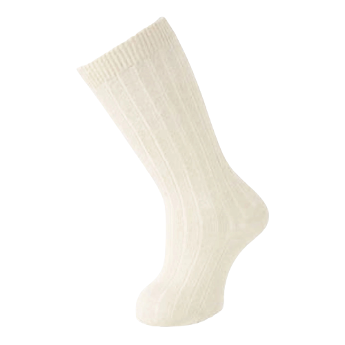 Ribbed Cotton Knee Sock