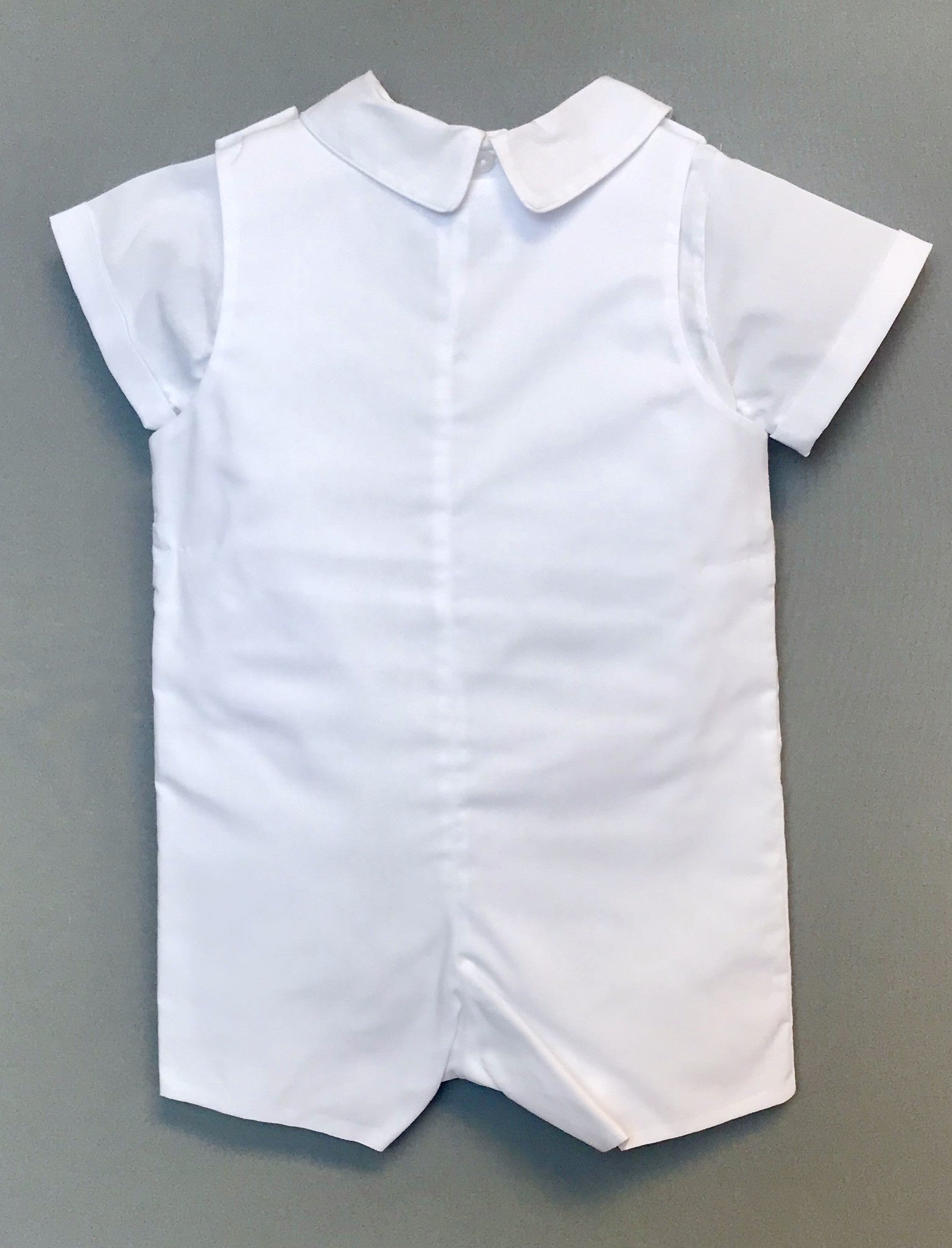 White, Light Blue Piped Jon Jon Shortall